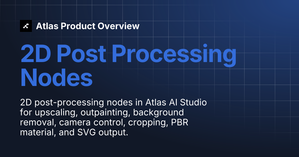 2D Post Processing Nodes | Atlas Product Overview